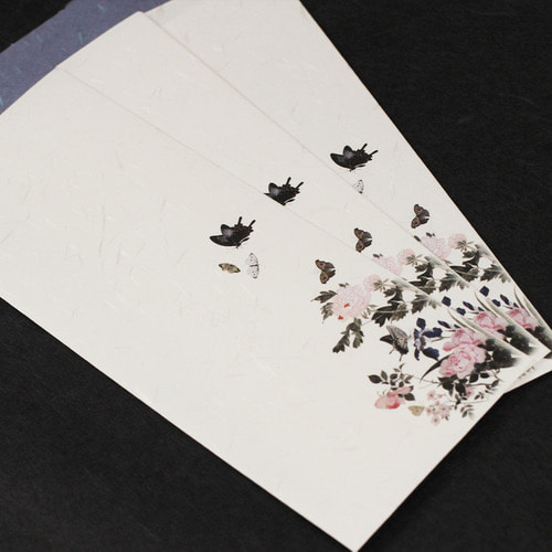 편지봉투 - 꽃과나비(3매)